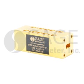 WR-28 Waveguide Lowpass Filter 26.5 to 40 GHz
