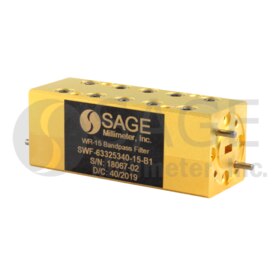 WR-15 Waveguide Bandpass Filter 50 to 75 GHz Passband