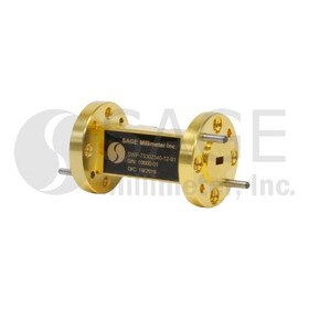 WR-12 Waveguide Bandpass Filter 74 to 76 GHz Passband