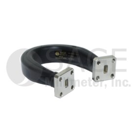 WR-28 Flexible Twistable Waveguide Section (Flexguide) Non-Standard UBR 320 Flange