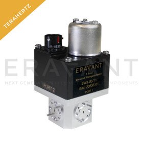 F-Band DPDT Motorized Switch, 90 to 140 GHz, 50 dB Isolation, WR-08 Waveguide