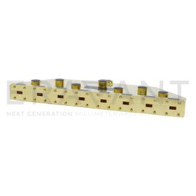 8-Way In-line Power Divider 26.5 to 40 GHz, 20 dB Adjacent Port Isolation, WR-28 Waveguide, Ka-Band | Eravant