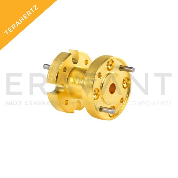 Compact Waveguide Mode Transition 0.100" Square Waveguide to 0.094" Diameter Circular Waveguide