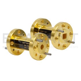 Waveguide Mode Transition 0.122" x 0.122" Square Waveguide to 0.125" Diameter Circular Waveguide