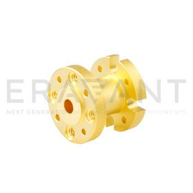 Compact Waveguide Mode Transition 0.122" Square to 0.141" Circular Waveguide